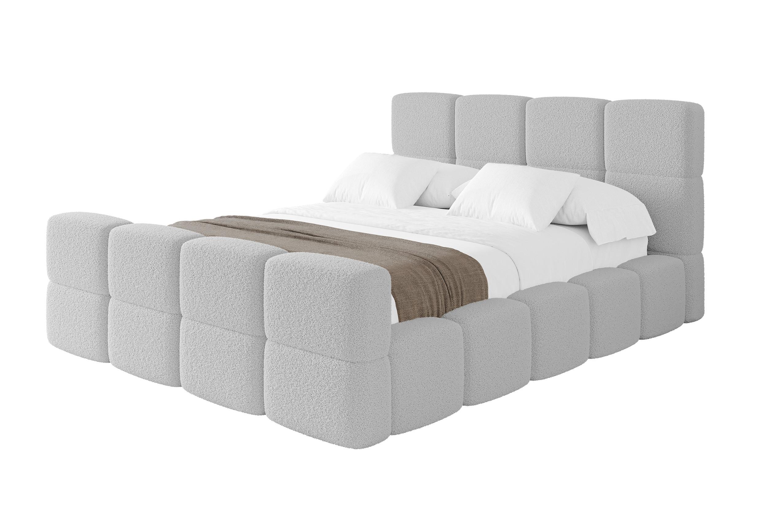 Wohnli Möbelsuche - POLSTERBETT mit Bettkasten und Lattenrost mit Matratze H3/H4