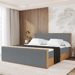 wohnli-moebel-suche-800001699413-1 BOXBETT LOLLI9 -Z 120x200 - H3 Dunkelgrau Holzwerkstoff ALTDECOR Möbel > Betten > Boxspringbetten Grau