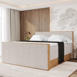 wohnli-moebel-suche-800001699443-1 BOXSPRINGBETT LOLLI9 -Z-KING 200x200 - H3/H4 Creme Holzwerkstoff ALTDECOR Möbel > Betten > Boxspringbetten Weiß