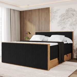 wohnli-moebel-suche-800001699460-1 BOXSPRINGBETT LOLLI9 -Z-KING 200x200 - H3/H4 Schwarz Holzwerkstoff ALTDECOR Möbel > Betten > Boxspringbetten Schwarz