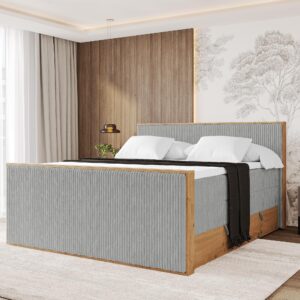 wohnli-moebel-suche-800001699476-1 BOXSPRINGBETT LOLLI9 -Z-KING 140x200 - H3/H4 Grau Holzwerkstoff ALTDECOR Möbel > Betten > Boxspringbetten Grau