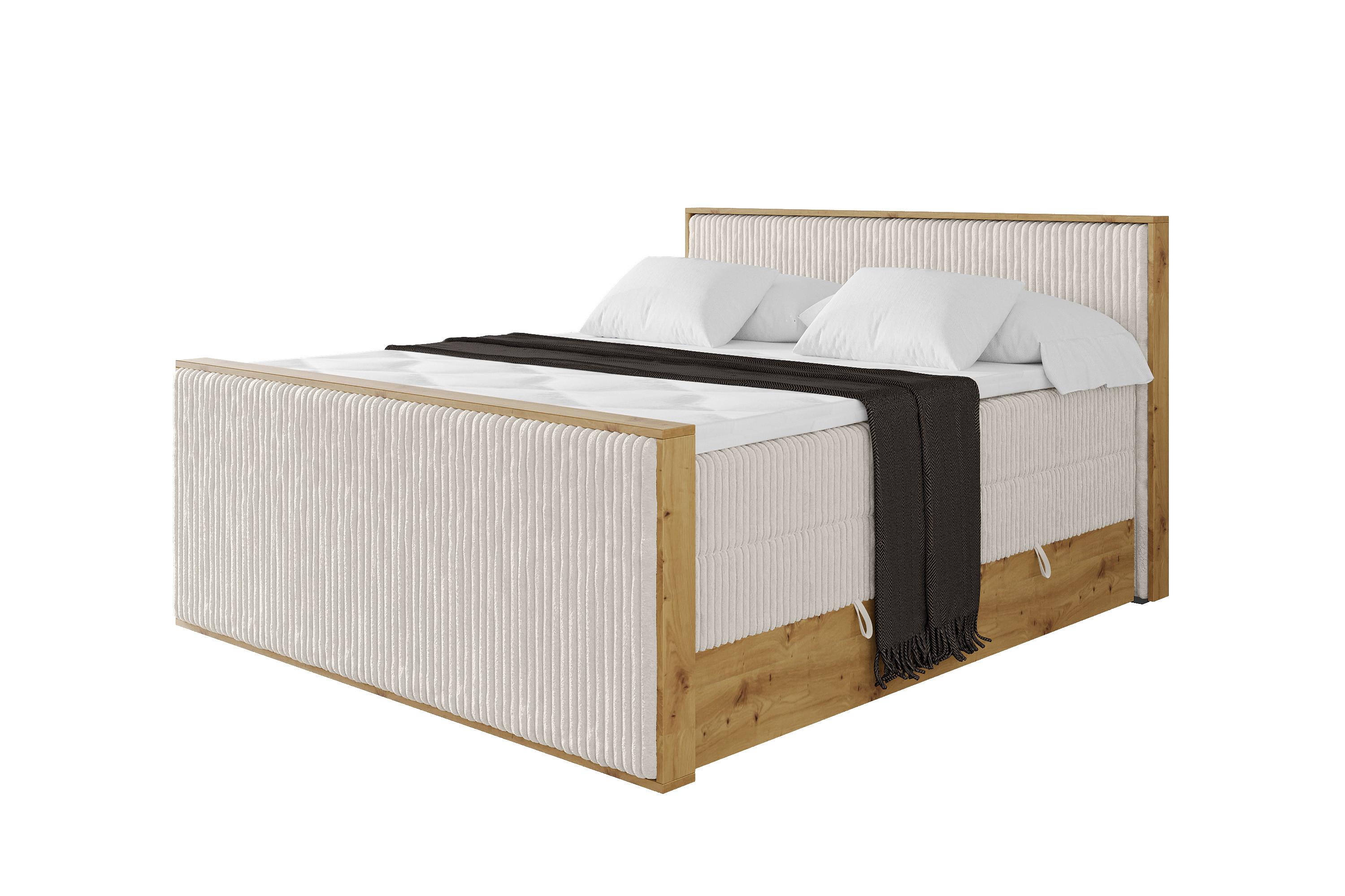 Wohnli Möbelsuche - BOXSPRINGBETT LOLLI9 -Z-KING 140x200 - H3/H4 Creme