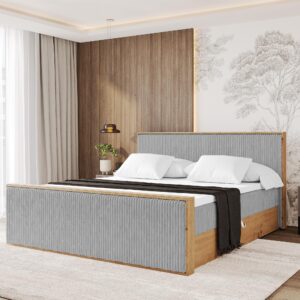 BOXBETT LOLLI9 -Z 120x200 - H3 Grau Holzwerkstoff ALTDECOR Möbel > Betten > Boxspringbetten Grau