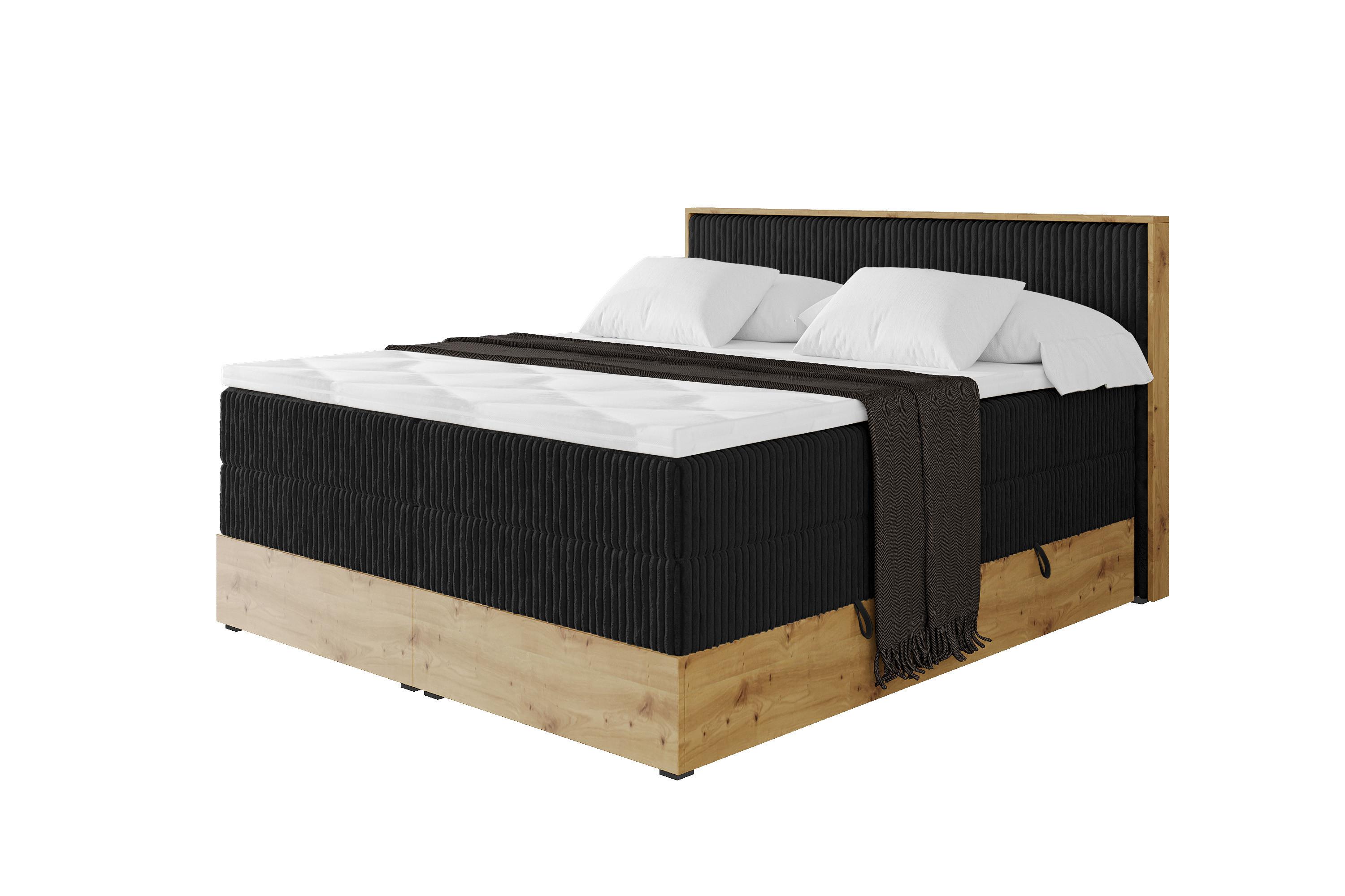 wohnli-moebel-suche-800001699589 Wohnli Möbelsuche - BOXSPRINGBETT LOLLI9 -KING 180x200 - H3/H4 Schwarz