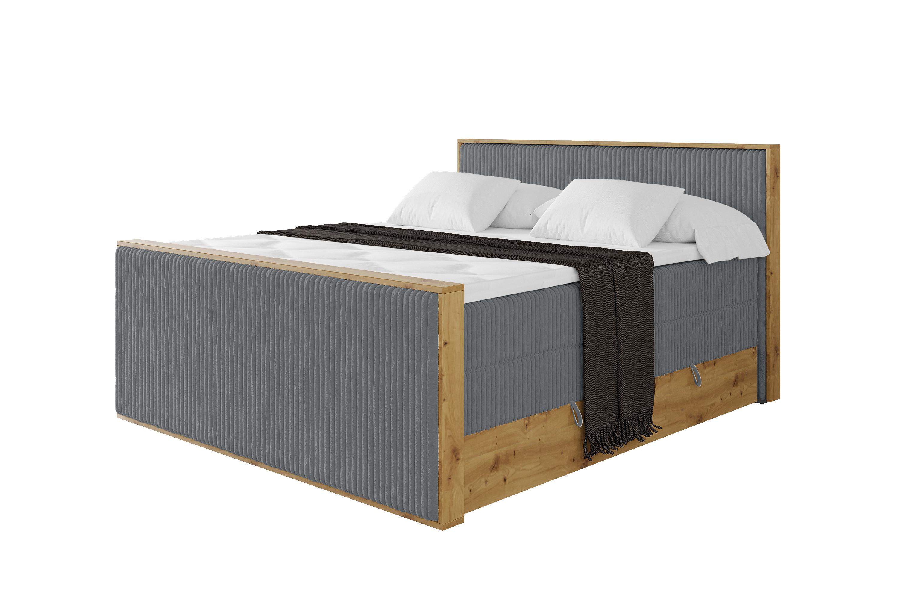 wohnli-moebel-suche-800001699661 Wohnli Möbelsuche - BOXSPRINGBETT LOLLI9 -Z-KING 120x200 - H3/H4 Dunkelgrau