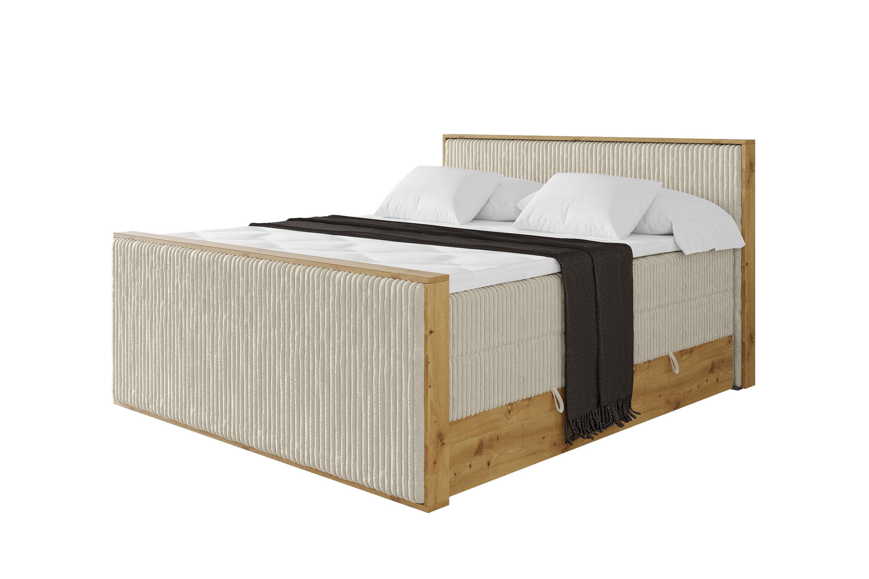 Wohnli Möbelsuche - BOXSPRINGBETT LOLLI9 -Z-KING 140x200 - H3/H4 Creme