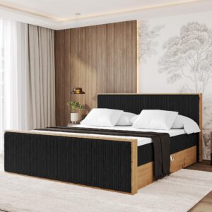 wohnli-moebel-suche-800001699689-1 BOXBETT LOLLI9 -Z 160x200 - H4 Schwarz Holzwerkstoff ALTDECOR Möbel > Betten > Boxspringbetten Schwarz