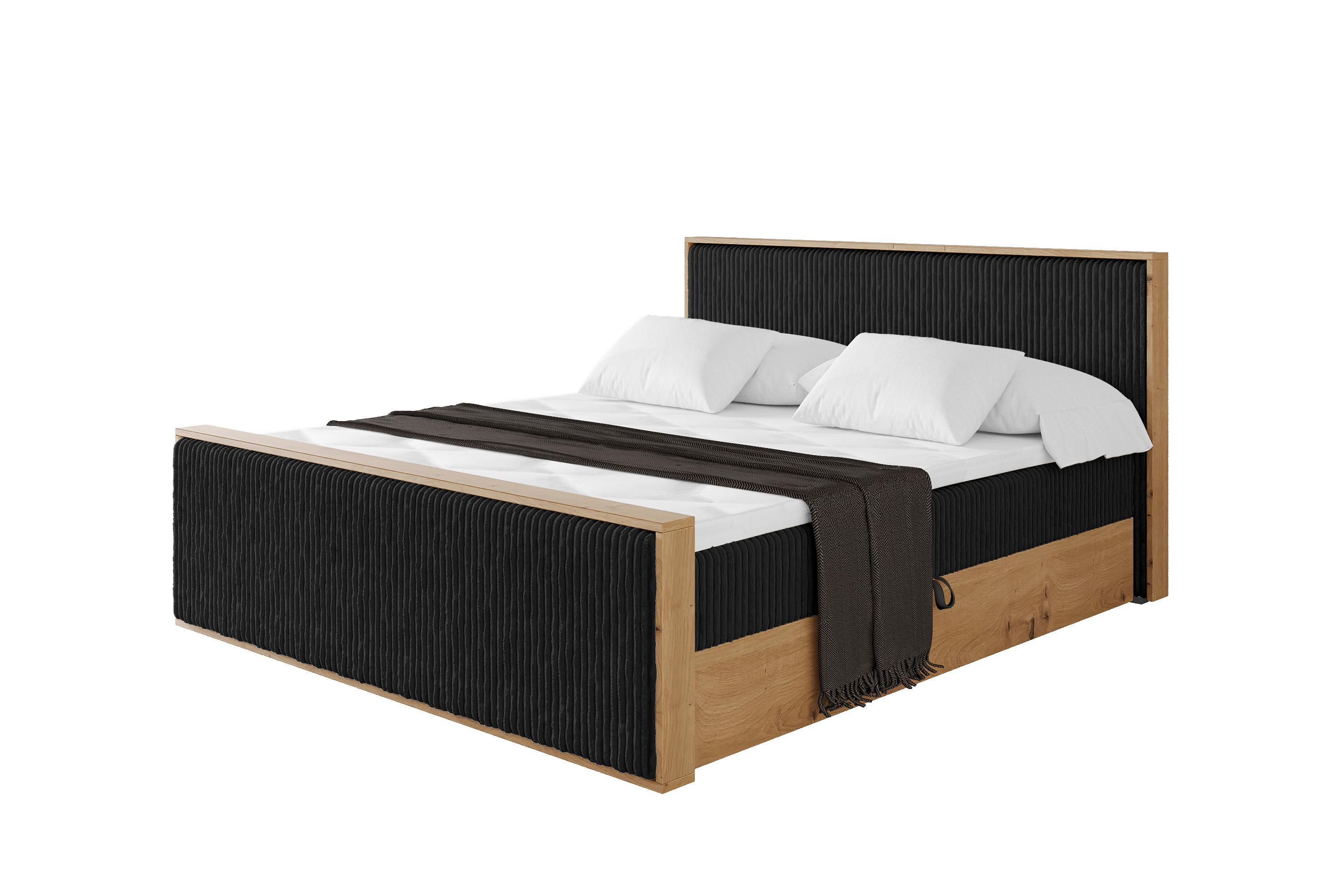Wohnli Möbelsuche - BOXBETT LOLLI9 -Z 120x200 - H4 Schwarz