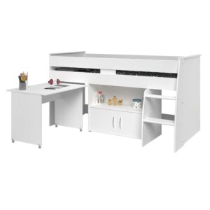 Wohnli Möbelsuche - HOCHBETT Parisot Reverse 90x200 Holznachbildung Weiß