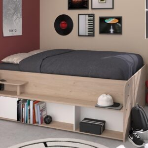 wohnli-moebel-suche-800001700816-1 HOCHBETT Parisot Travel 140x200 Holznachbildung Jackson Eiche/Weiß Kunststoff 58aufmkessel Möbel > Betten > Hoch- und Etagenbetten > Hochbetten Weiß