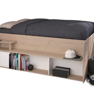 wohnli-moebel-suche-800001700816 Wohnli Möbelsuche - HOCHBETT Parisot Travel 140x200 Holznachbildung Jackson Eiche/Weiß
