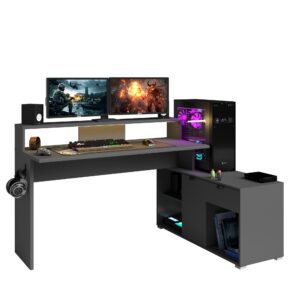 wohnli-moebel-suche-800001701903 Wohnli Möbelsuche - GAMING Schreibtisch Parisot Work 1-tlg. Holznachbildung Grau