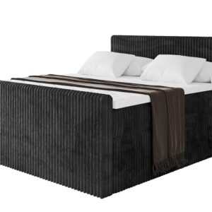 wohnli-moebel-suche-800001703884 Wohnli Möbelsuche - BOXSPRINGBETT mit Matratze H3|H4 und Lattenrost - TOLO-Z KING 180x200 Cord - Schwarz