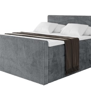 wohnli-moebel-suche-800001703886 Wohnli Möbelsuche - BOXSPRINGBETT mit Matratze H3|H4 und Lattenrost - TOLO-Z KING 120x200 Cord - Dunkelgrau