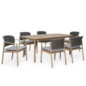 wohnli-moebel-suche-800001705252 Wohnli Möbelsuche - GARTENMÖBEL SET SURIN 7er Set natur/grau