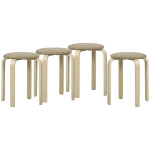 wohnli-moebel-suche-800001707007 Wohnli Möbelsuche - HOCKER 4er Set Holzwerkstoff Polyester Khaki