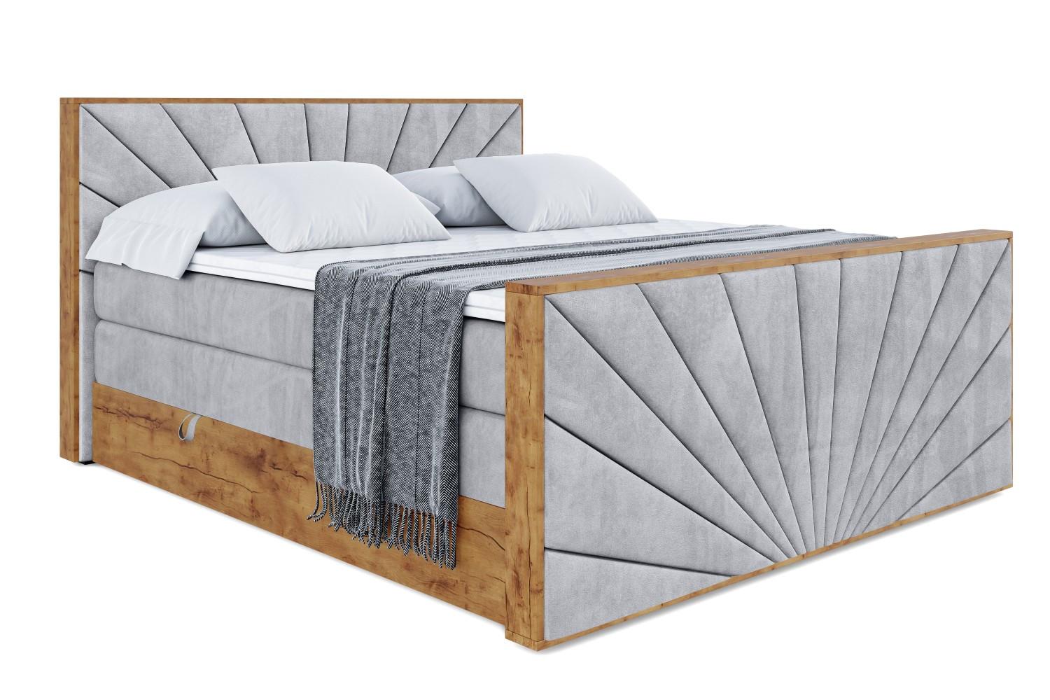 wohnli-moebel-suche-800001709074 Wohnli Möbelsuche - BOXSPRINGBETT mit Matratze H3|H4 und Lattenrost - LOLLI6-Z KING-200x200 - Grau Monolith