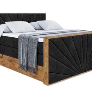 wohnli-moebel-suche-800001709085 Wohnli Möbelsuche - BOXSPRINGBETT mit Matratze H3|H4 und Lattenrost - LOLLI6-Z KING-140x200 - Schwarz Casablanca