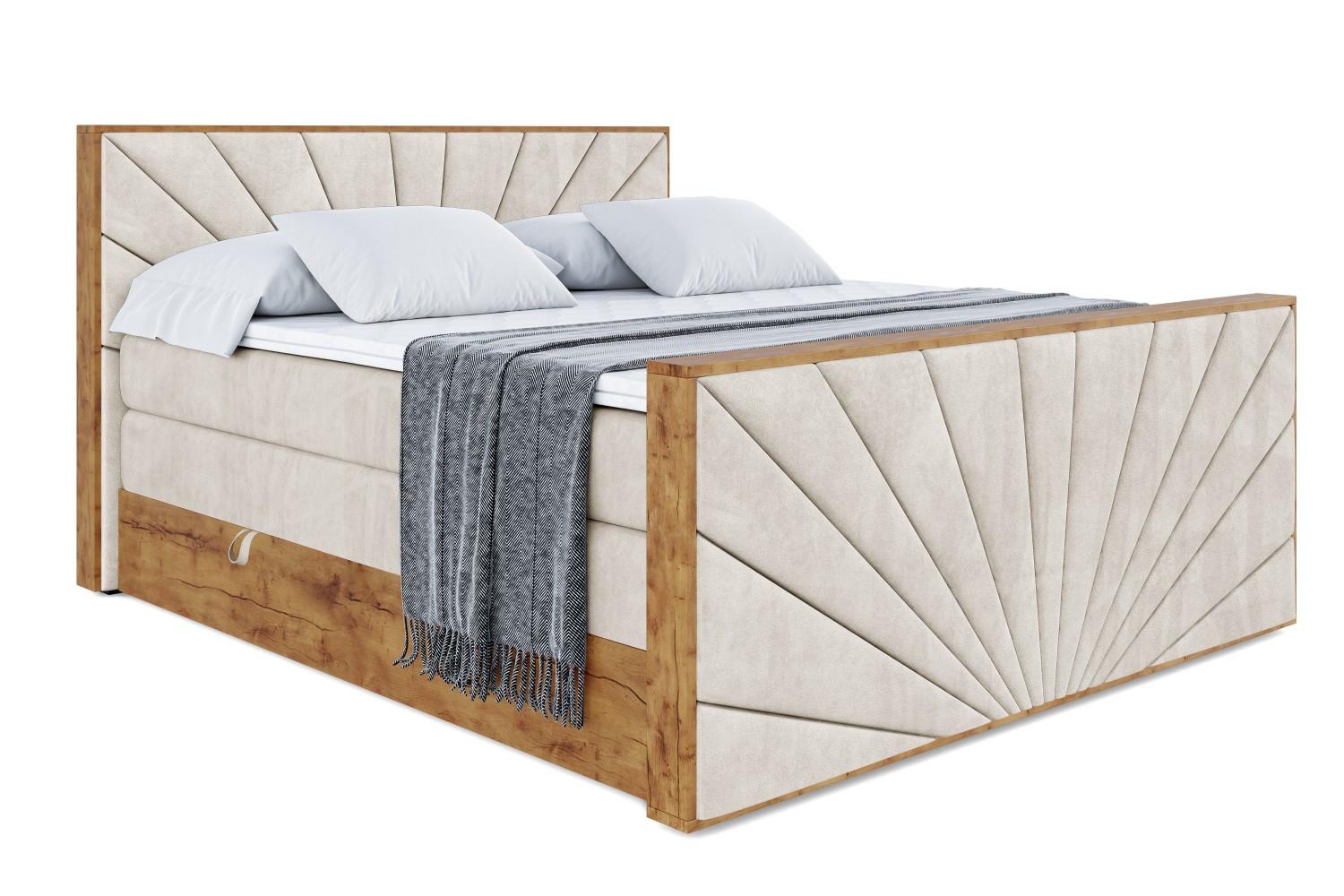 wohnli-moebel-suche-800001709089 Wohnli Möbelsuche - BOXSPRINGBETT mit Matratze H3|H4 und Lattenrost - LOLLI6-Z KING-140x200 - Beige Casablanca