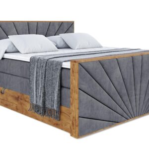 wohnli-moebel-suche-800001709098 Wohnli Möbelsuche - BOXSPRINGBETT mit Matratze H3|H4 und Lattenrost - LOLLI6-Z KING-160x200 - Dunkelgrau Casablanca