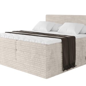 wohnli-moebel-suche-800001709133 Wohnli Möbelsuche - BOXSPRINGBETT mit Matratze H3|H4 und Lattenrost - TOLO KING-v1 180x200 Cord - Creme