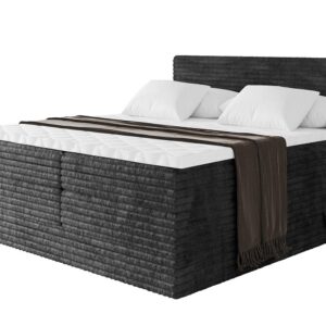 wohnli-moebel-suche-800001709138 Wohnli Möbelsuche - BOXSPRINGBETT mit Matratze H3|H4 und Lattenrost - TOLO KING-v1 200x200 Cord - Schwarz
