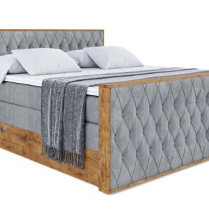 wohnli-moebel-suche-800001709178 Wohnli Möbelsuche - BOXSPRINGBETT mit Matratze H3|H4 und Lattenrost - LOLLI5-Z KING-160x200 - Grau Casablanca