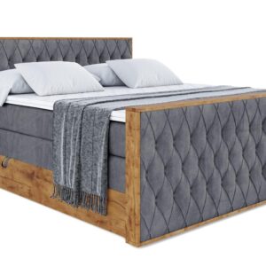 wohnli-moebel-suche-800001709190 Wohnli Möbelsuche - BOXSPRINGBETT mit Matratze H3|H4 und Lattenrost - LOLLI5-Z KING-200x200 - Dunkelgrau Casablanca