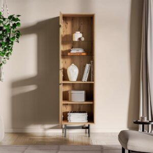 wohnli-moebel-suche-800001709254-1 VITRINE Nila Holz Holzwerkstoff Petits-meubles Möbel > Schränke > Vitrinen Braun