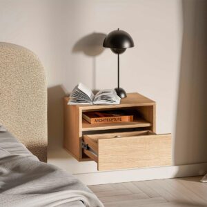 NACHTTISCH Nila Holz Holzwerkstoff Petits-meubles Möbel > Kommoden & Schubladenschränke > Nachttische Braun