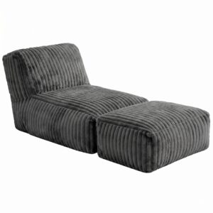 wohnli-moebel-suche-800001709919 Wohnli Möbelsuche - SESSEL MIT HOCKER aus Kordsamt modular und ergonomisch gepolstert