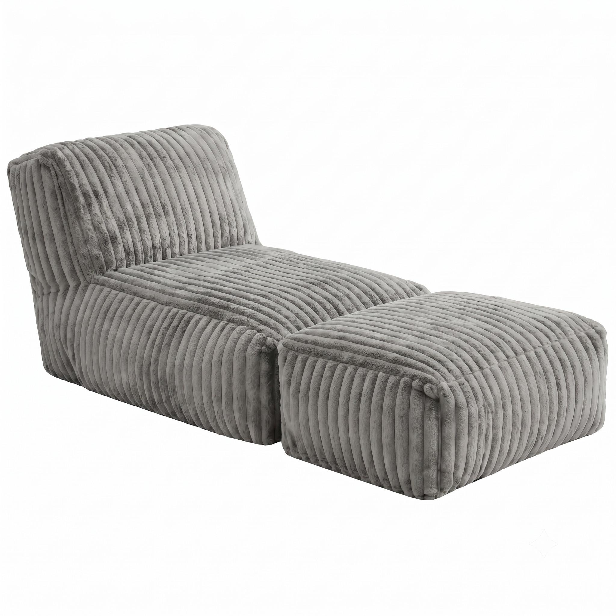 wohnli-moebel-suche-800001709921 Wohnli Möbelsuche - SESSEL MIT HOCKER aus Kordsamt modular und ergonomisch gepolstert