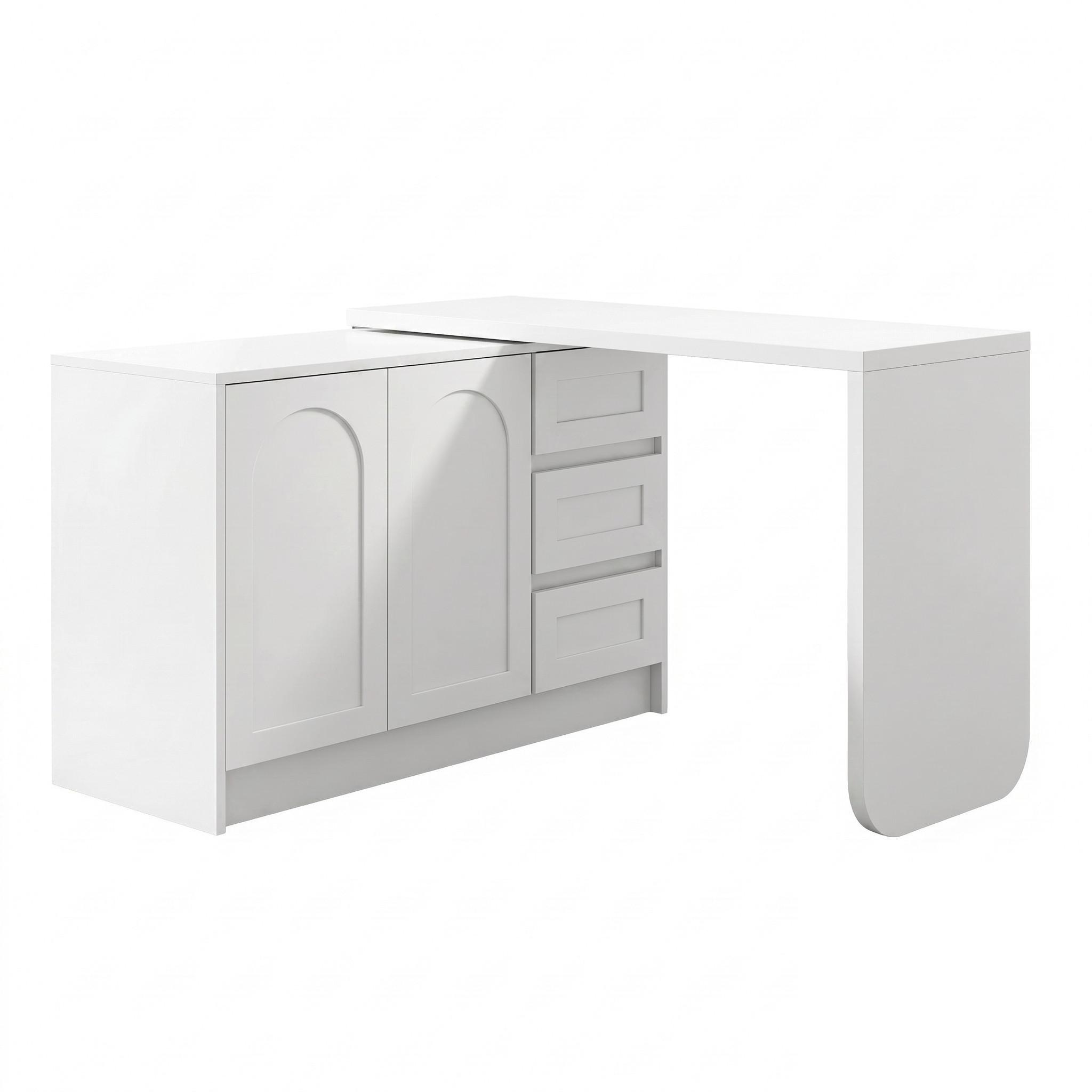 Wohnli Möbelsuche - SCHREIBTISCH aus MDF in Weiß