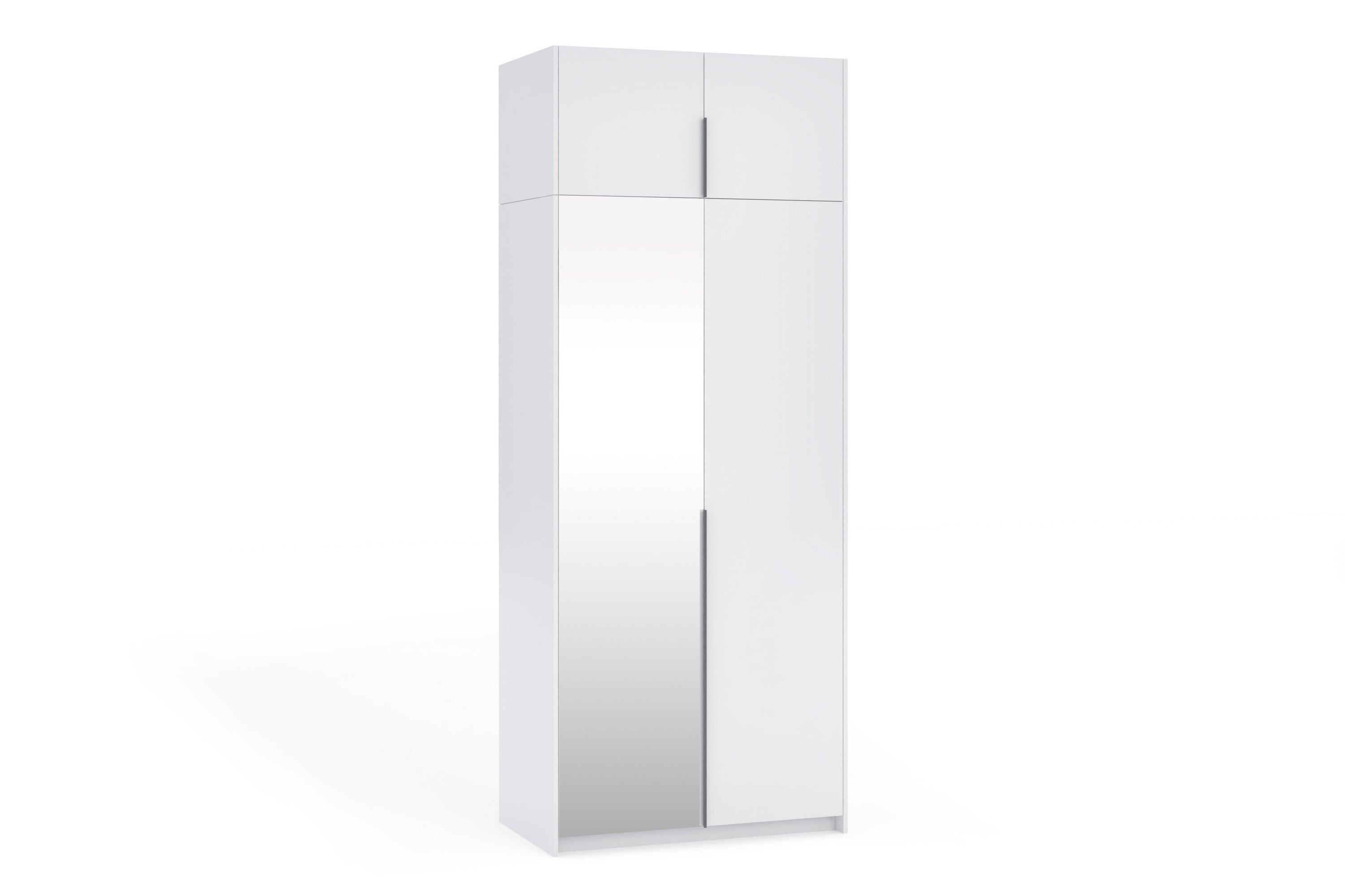 wohnli-moebel-suche-800001710509 Wohnli Möbelsuche - DREHTÜRENSCHRANK THALIA 100/250/58cm 2-türig mit Spiegel Weiß