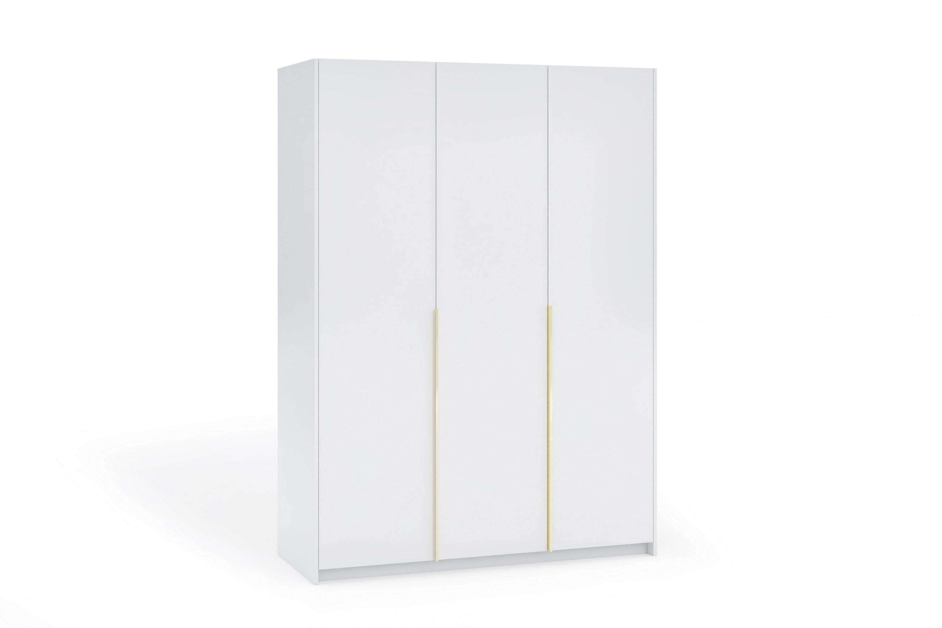 Wohnli Möbelsuche - DREHTÜRENSCHRANK AMARA 148/204/58cm 3-türig Weiß