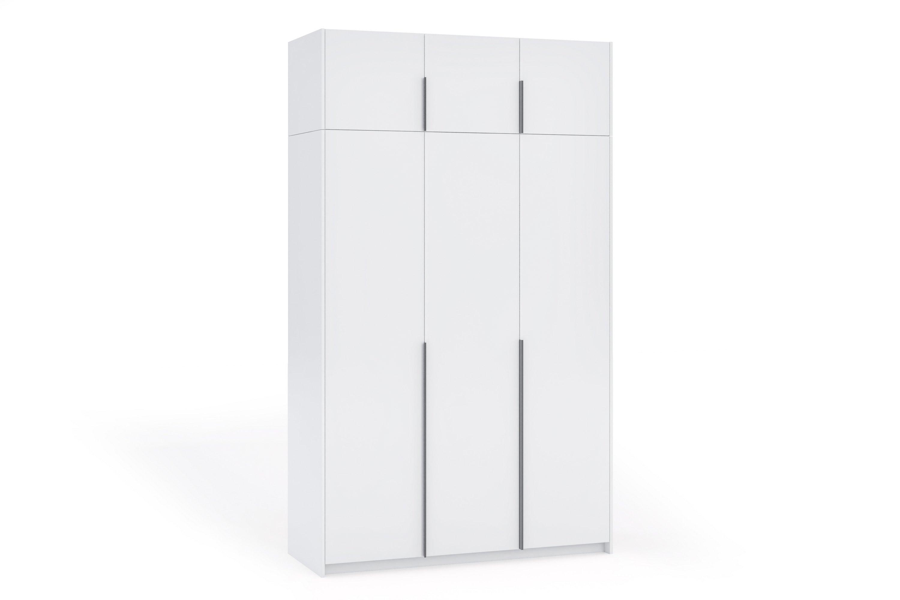 Wohnli Möbelsuche - DREHTÜRENSCHRANK AMARA 148/250/58cm 3-türig Weiß