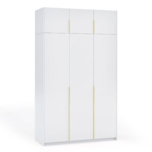 wohnli-moebel-suche-800001710588 Wohnli Möbelsuche - DREHTÜRENSCHRANK AMARA 148/250/58cm 3-türig Weiß