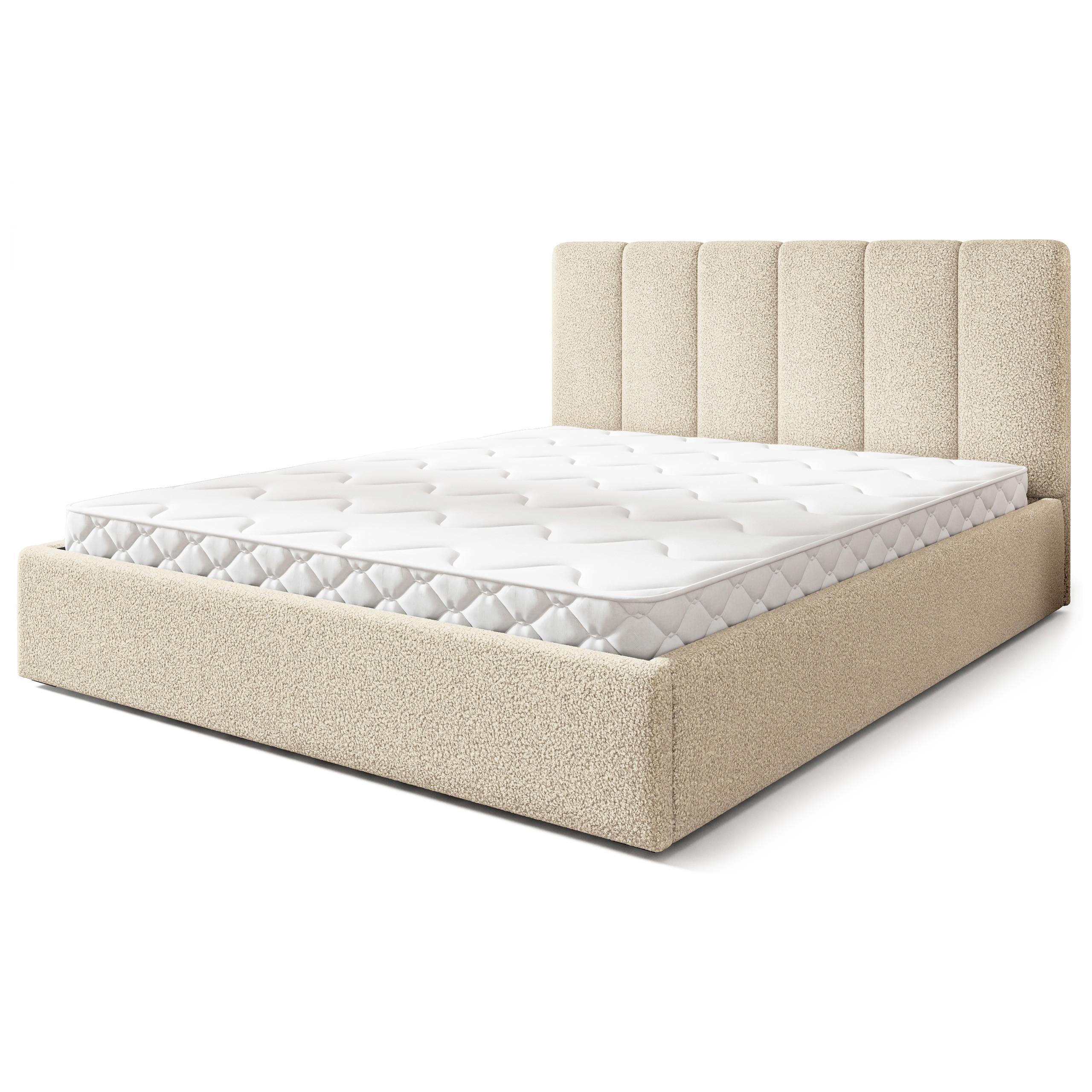 wohnli-moebel-suche-800001710668 Wohnli Möbelsuche - POLSTERBETT NEMIS 140x200 cm mit Bettkästen - Creme