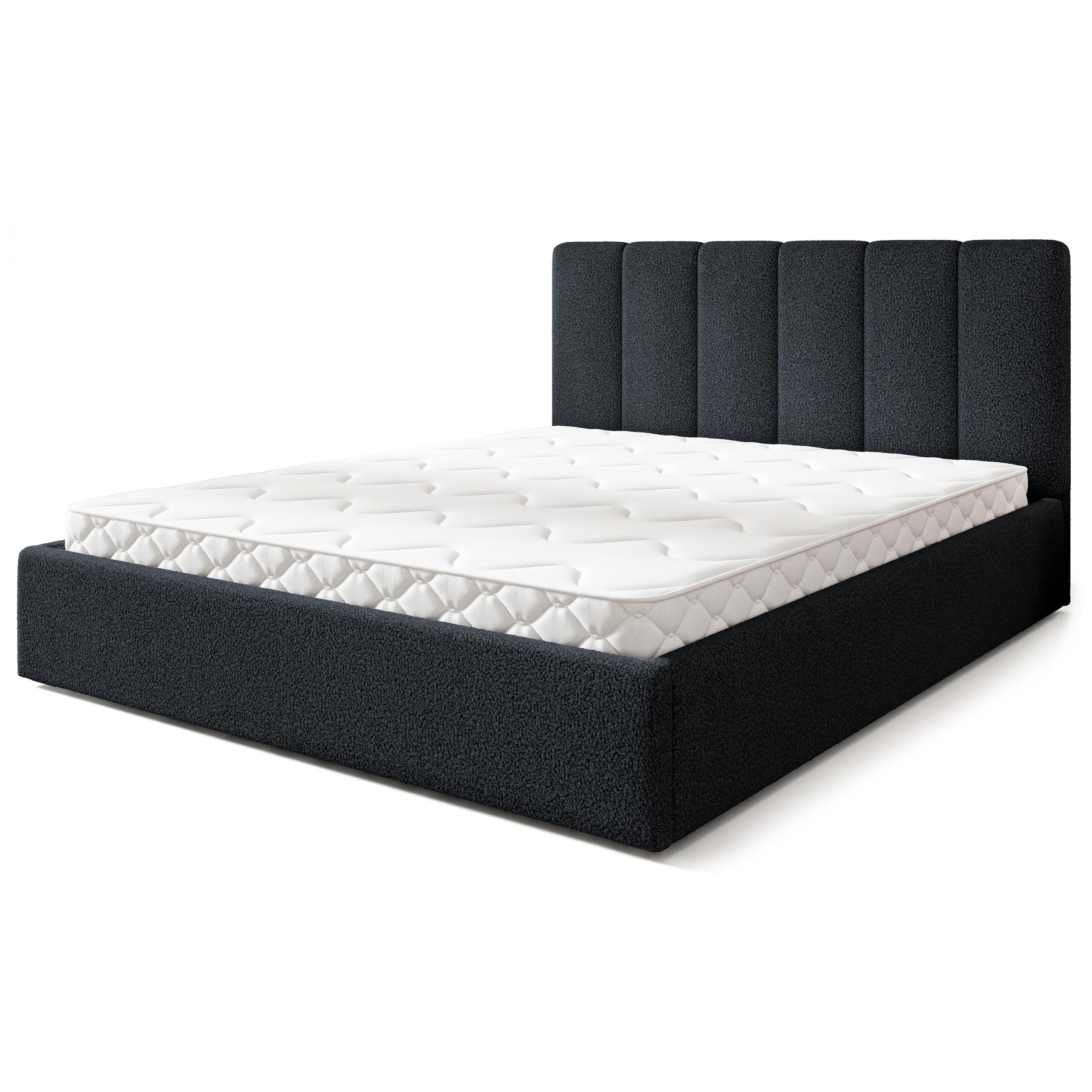 wohnli-moebel-suche-800001710689 Wohnli Möbelsuche - POLSTERBETT NEMIS 120x200 cm mit Bettkästen - Schwarz