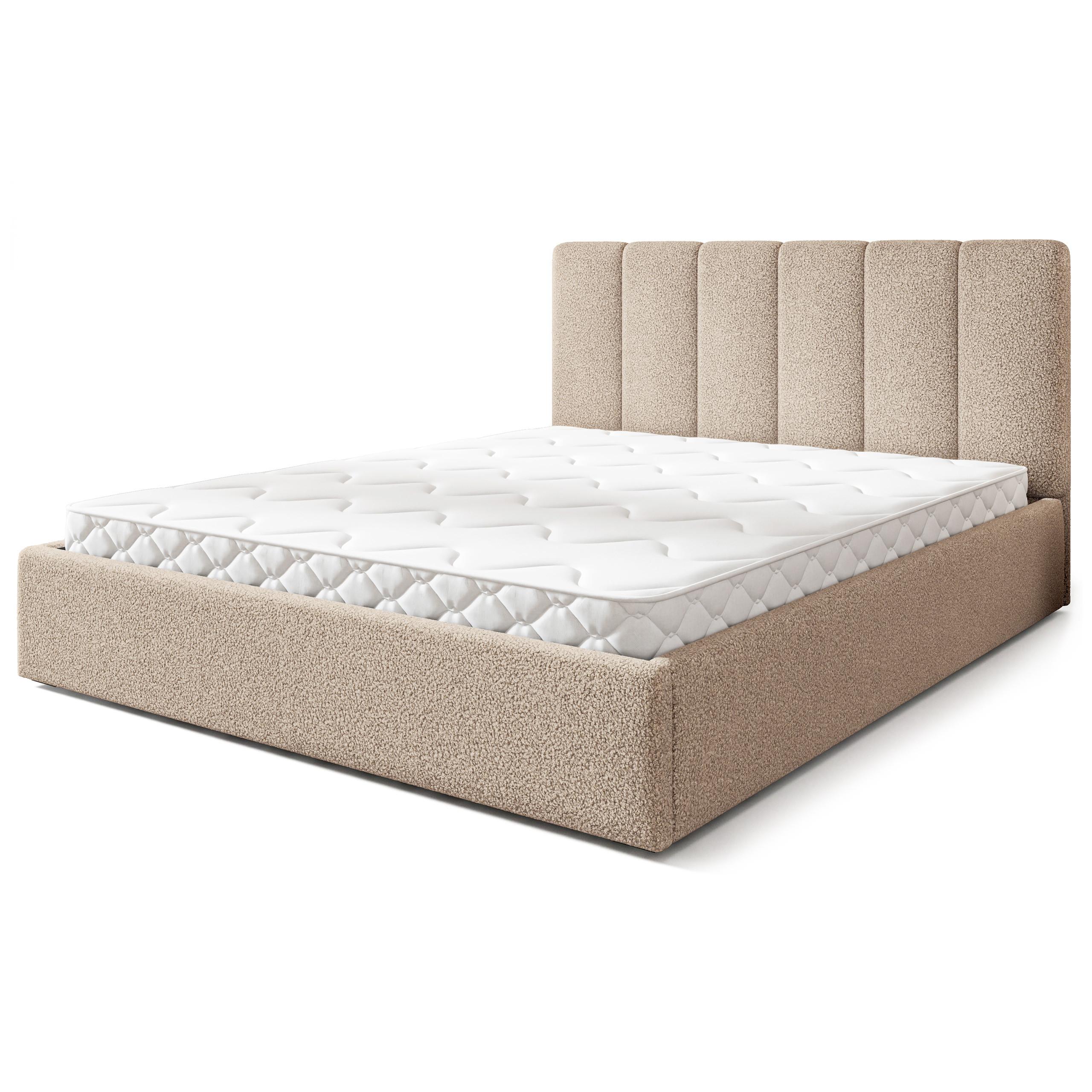 Wohnli Möbelsuche - POLSTERBETT NEMIS 120x200 cm mit Bettkästen - Beige