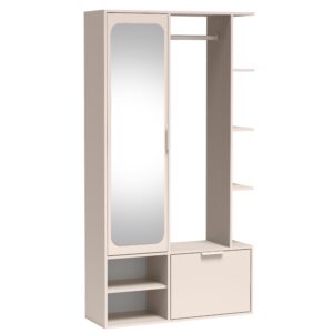 wohnli-moebel-suche-800001717468 Wohnli Möbelsuche - GARDEROBENSCHRANK Nemrut Beige 100/189/33 cm – Modern