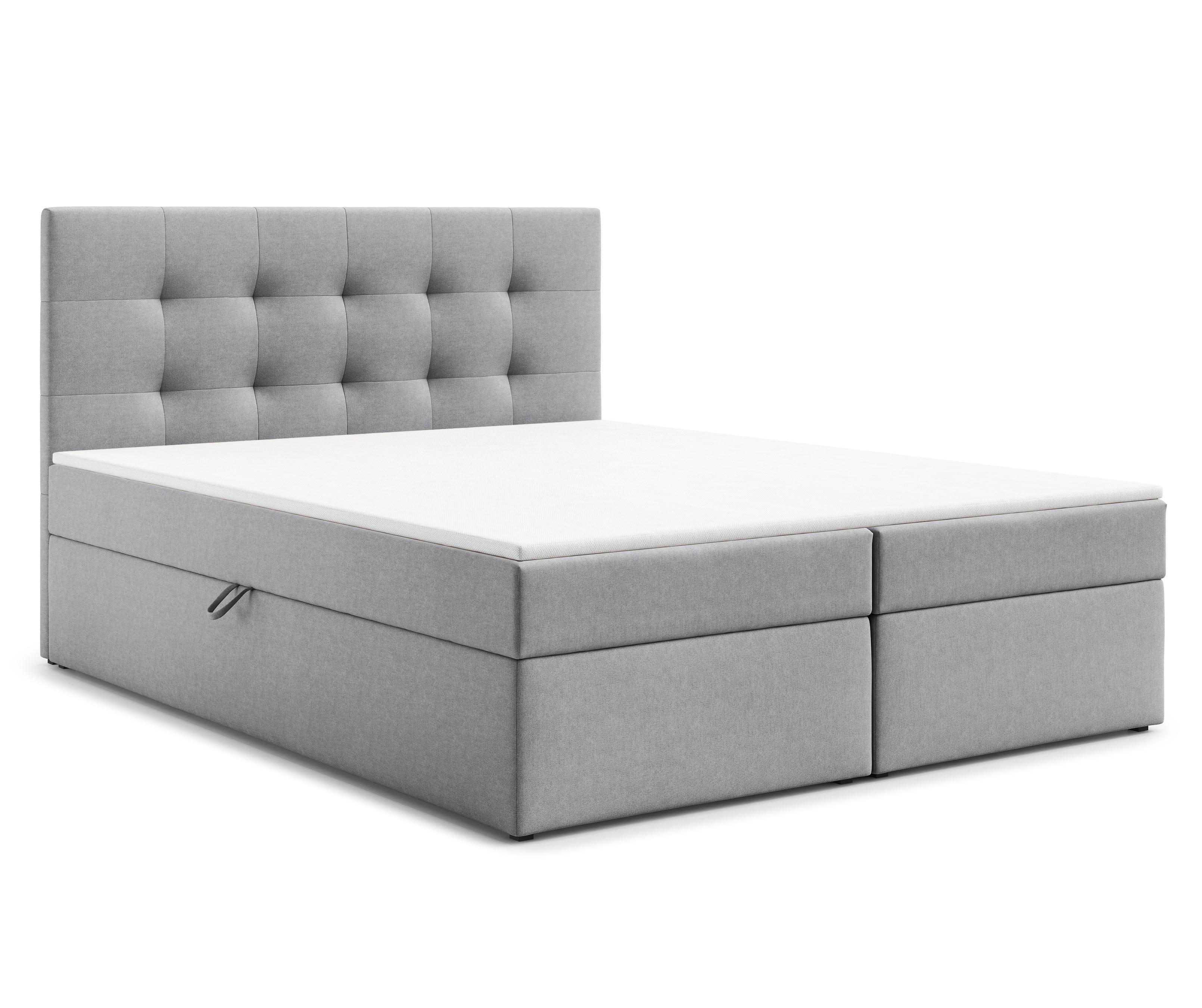wohnli-moebel-suche-800001717499 Wohnli Möbelsuche - BOXBETT GALATA 160x200 cm mit Bettkasten und Matratze - Grau + TOPPER