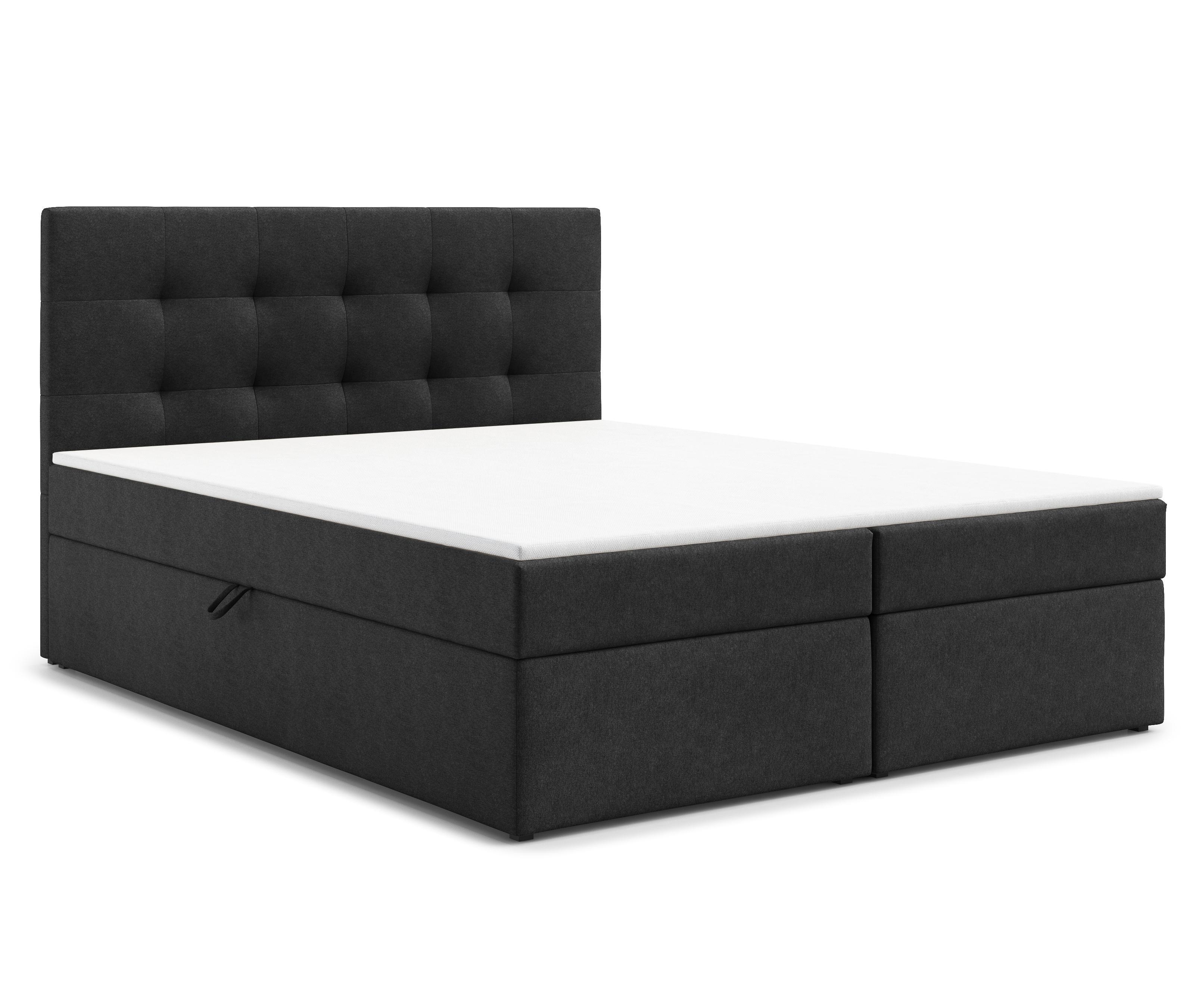 wohnli-moebel-suche-800001717504 Wohnli Möbelsuche - BOXBETT GALATA 140x200 cm mit Bettkasten und Matratze - Schwarz + TOPPER