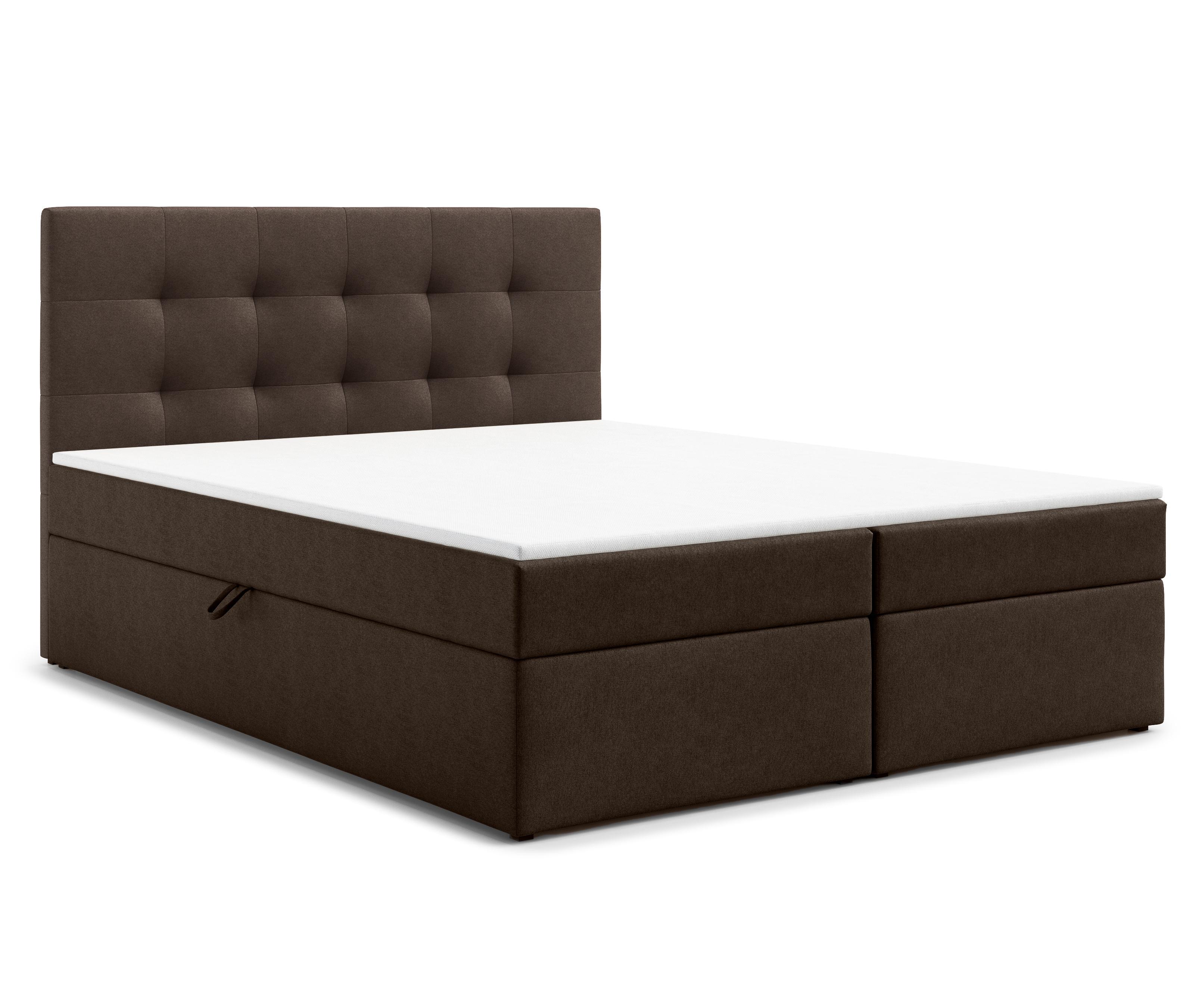 wohnli-moebel-suche-800001717521 Wohnli Möbelsuche - BOXBETT GALATA 180x200 cm mit Bettkasten und Matratze - Braun + TOPPER