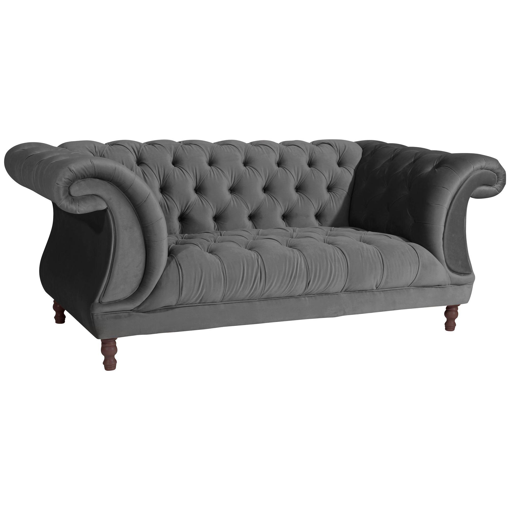 wohnli-moebel-suche-800001719147 Wohnli Möbelsuche - CHESTERFIELD Sofa 2-Sitzer Kaylin Samtvelours anthrazit