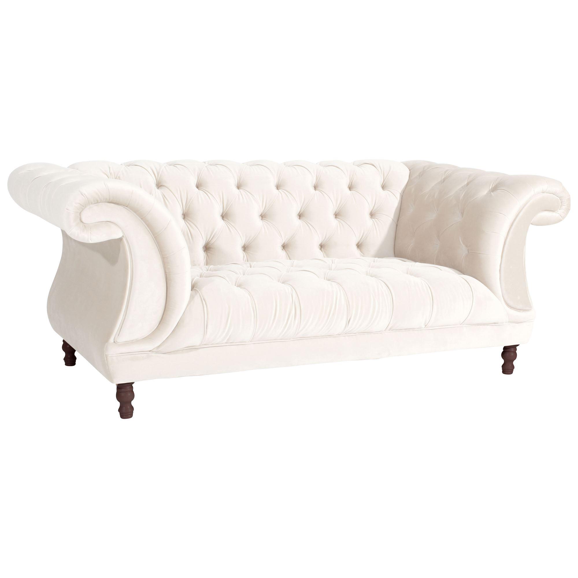 wohnli-moebel-suche-800001719152 Wohnli Möbelsuche - CHESTERFIELD Sofa 2-Sitzer Kaylin Samtvelours creme