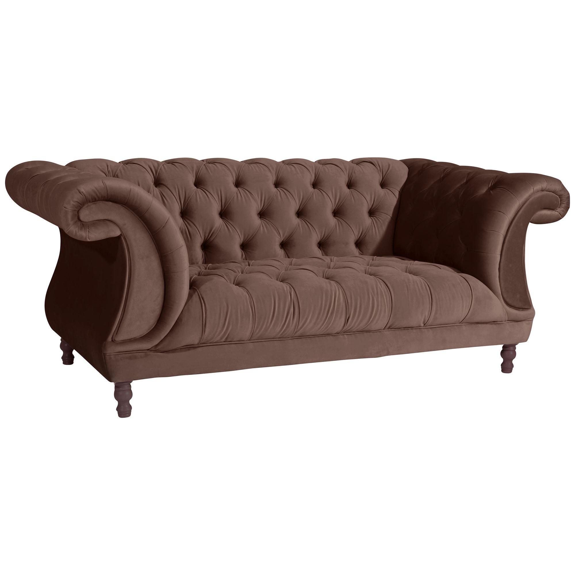 wohnli-moebel-suche-800001719157 Wohnli Möbelsuche - CHESTERFIELD Sofa 2-Sitzer Kaylin Samtvelours braun