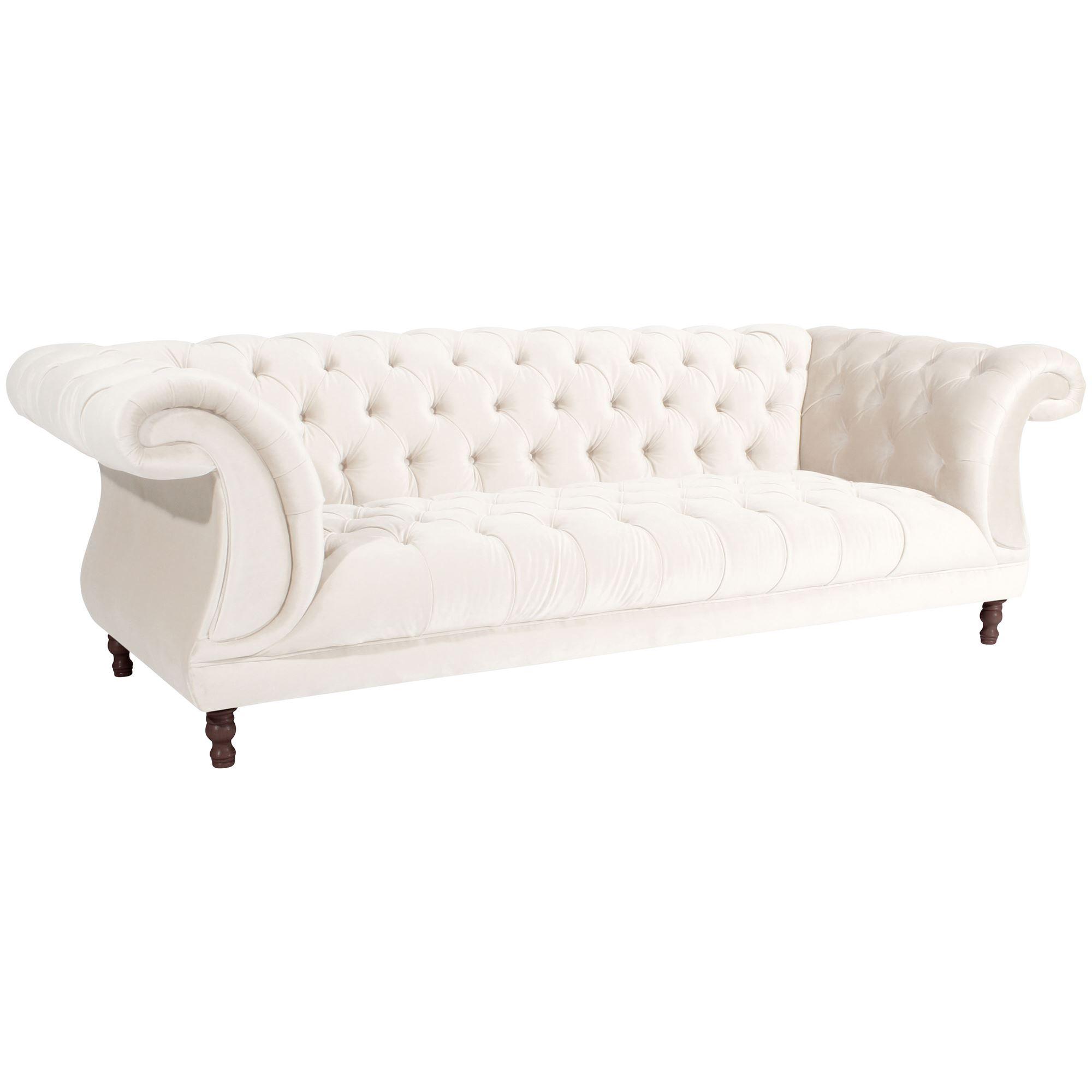 wohnli-moebel-suche-800001719210 Wohnli Möbelsuche - CHESTERFIELD Sofa 3-Sitzer Kaylin Samtvelours creme