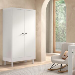 wohnli-moebel-suche-800001719412-1 KLEIDERSCHRANK Keeley Buche Weiß Holz 2-trg. Komfort Stabil Modern Holz 58aufmkessel Möbel > Schränke > Kleiderschränke Weiß