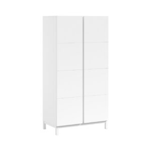 wohnli-moebel-suche-800001719429 Wohnli Möbelsuche - KLEIDERSCHRANK MDF Kiefer weiß 2 Türen Wäscheinteilung robust stabil